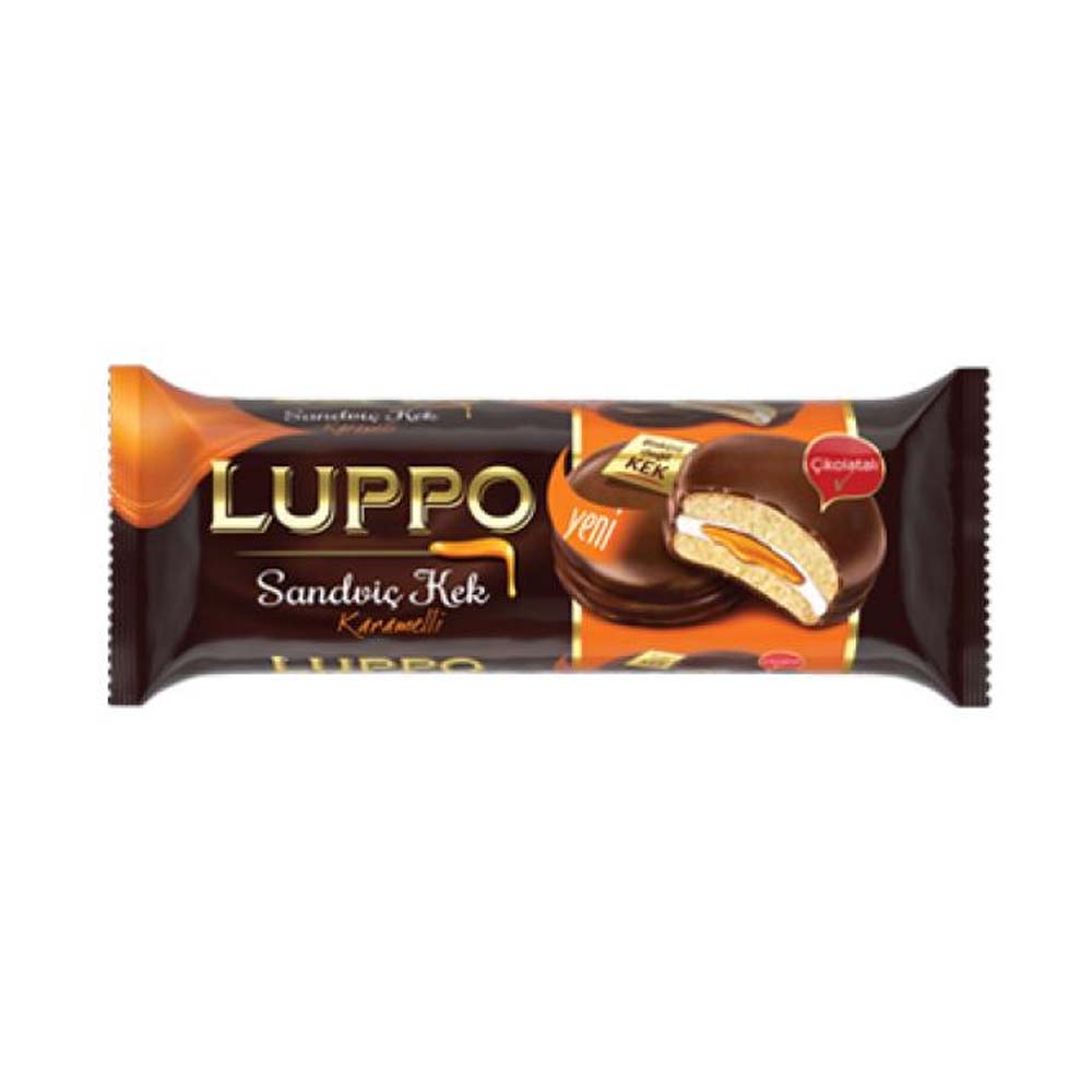 SOLEN LUPPO SANDWICH W CARAMEL (KARAMELLI) 184GR, PACK OF 12