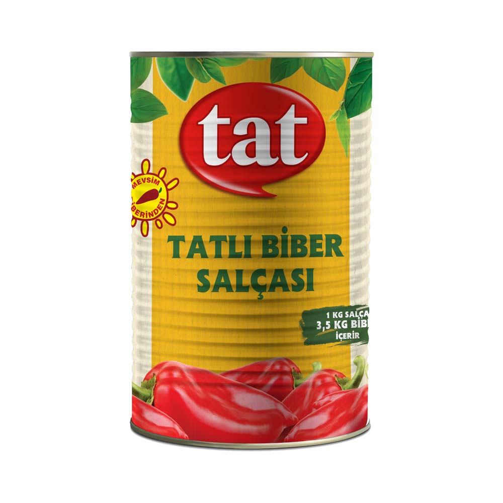 TAT EXTRA QUALITY RED PEPPER PASTE CAN (TATLI BIBER SALCASI) 4350GR 6 PCS