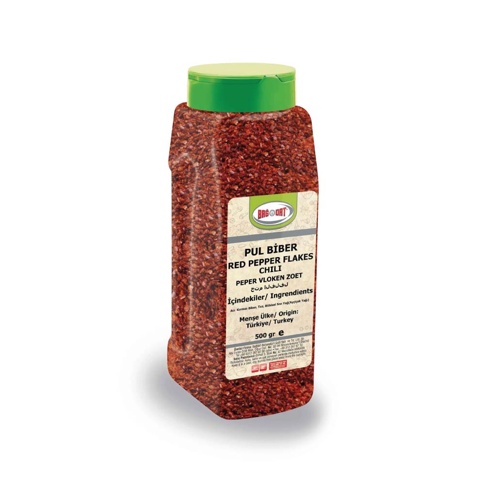 BAGDAT RED PEPPER FLAKES / PUL BIBER 500GR 12 PCS