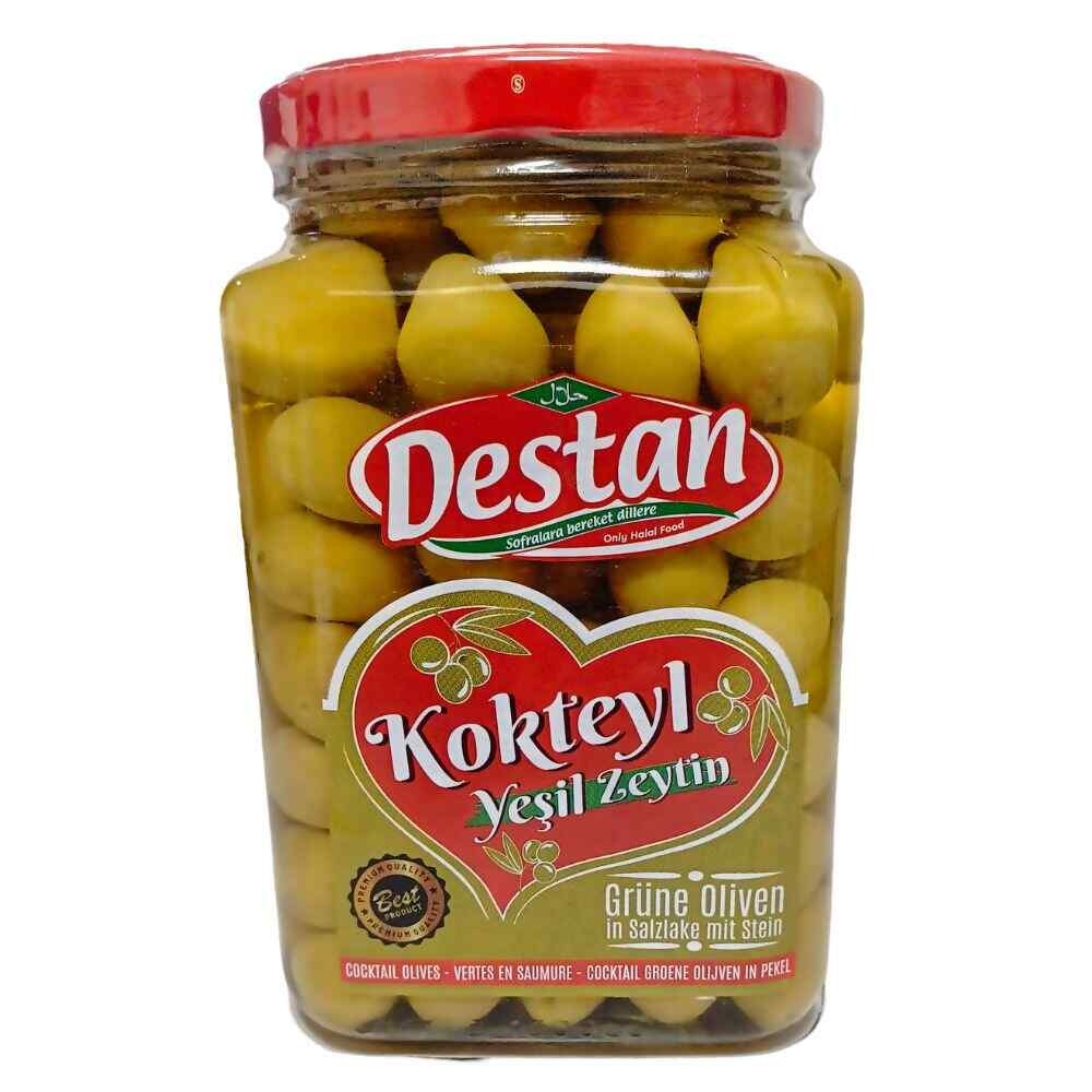 DESTAN GREEN OLIVES (KOKTEYL) (L-M) 900GR 6 PCS