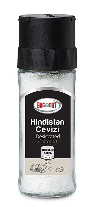 BAGDAT GROUND COCONUT (HINDISTAN CEVIZ) GRINDER GLASS 35 GR 6 PCS