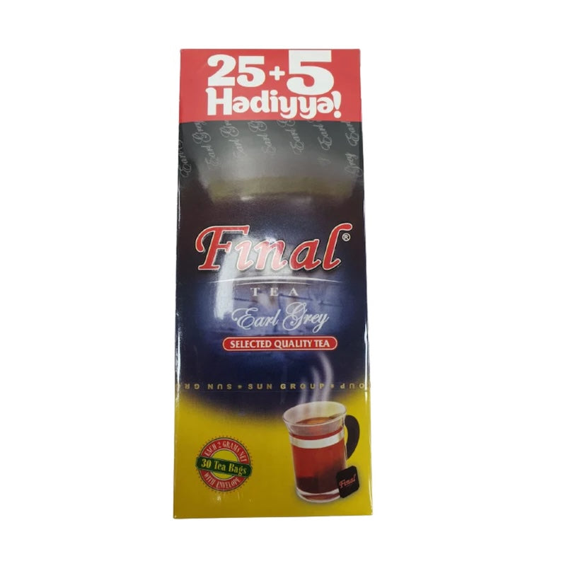 FINAL EARL GREY TEABAG 70 GR, PACK OF 24
