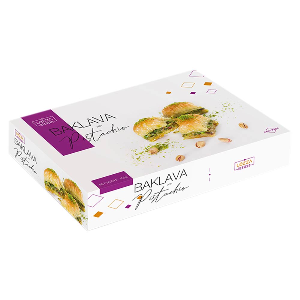 LEZZA BAKLAVA WITH PISTACHIOS 5.5 LB 5 PCS