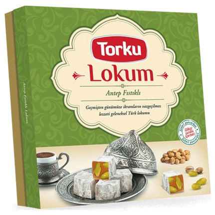 TORKU TURKISH DELIGHT WITH PISTACHIO 390 GR 12 PCS