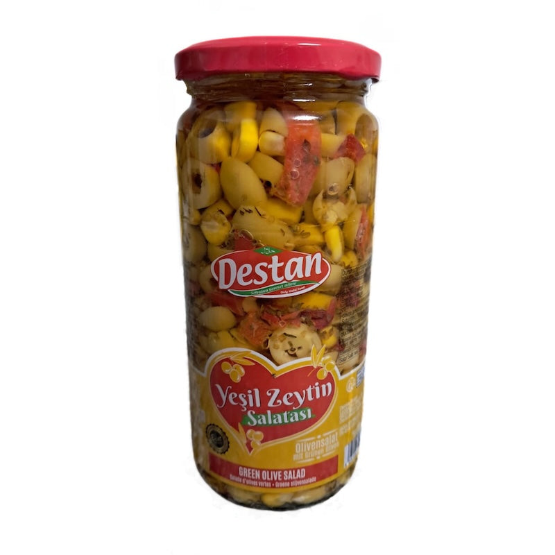 DESTAN GREEN OLIVE SALAD 500GR 6 PCS