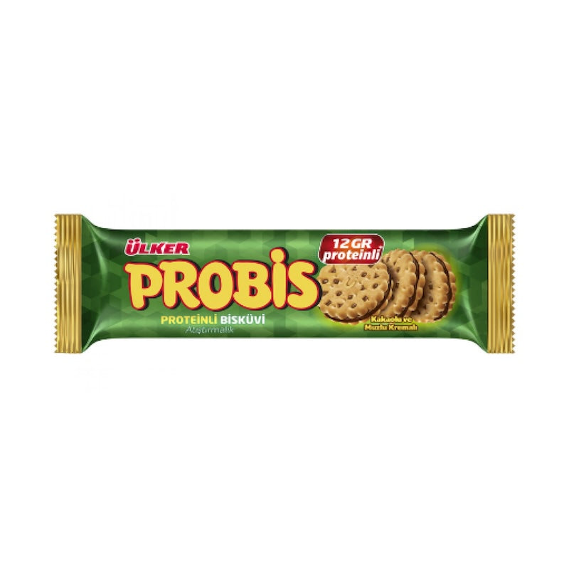 ULKER PROBIS ATISTIRMALIK SANDWICH BISCUIT 75 GR, PACK OF 18