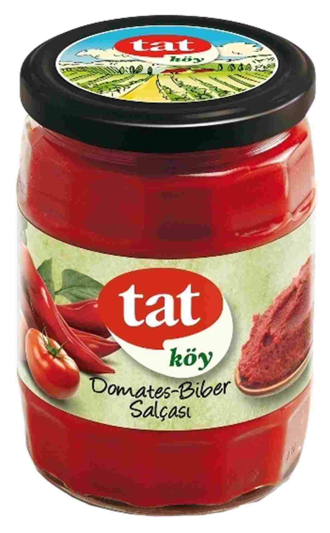 TAT VILLAGE TOMATO-PEPPER PASTE 580CC 12 PCS
