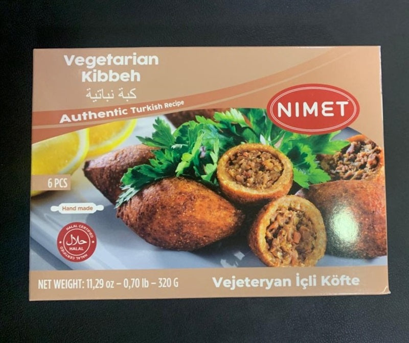 NIMET VEGAN KIBBEH W SAUCE MILD / SOSLU ICLI KOFTE 400 GR 20 PCS