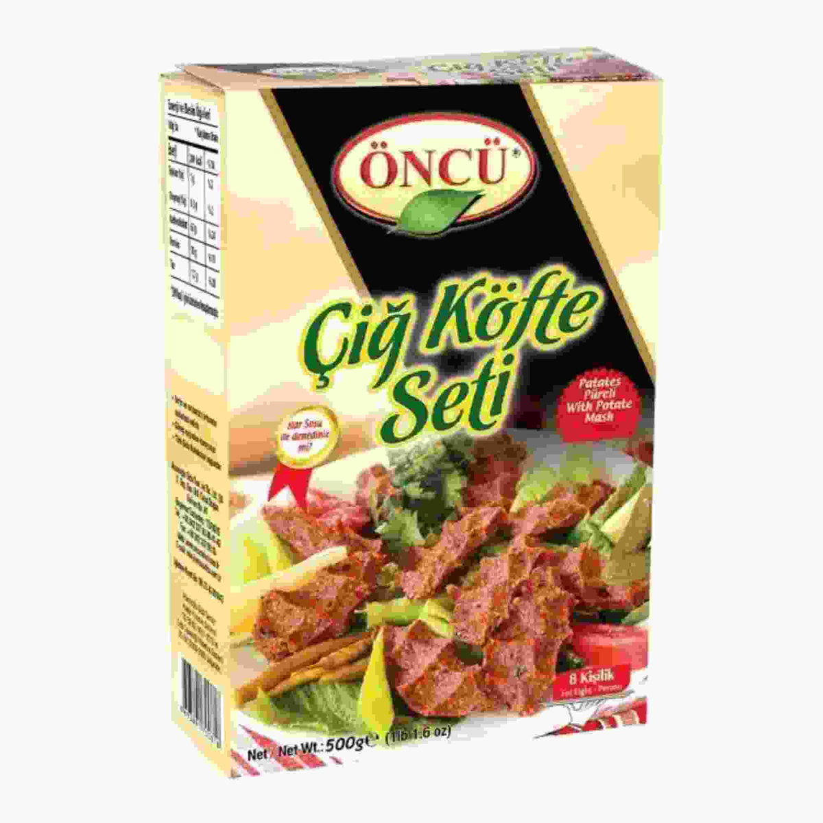 ONCU CIG KOFTE SETI PATATESLI 600GR 18 PCS