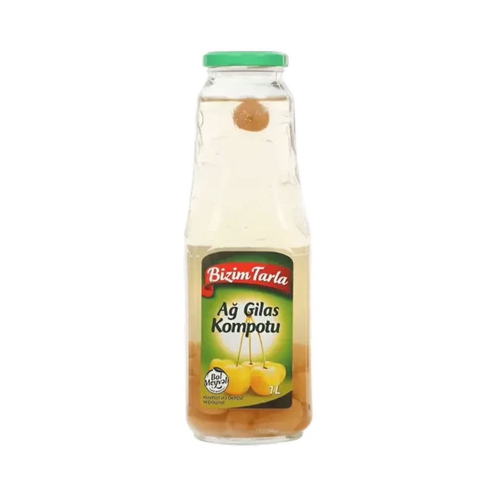 BIZIM TARLA WHITE CHERRY (AG GILAS) COMPOTE 1LT 12 PCS