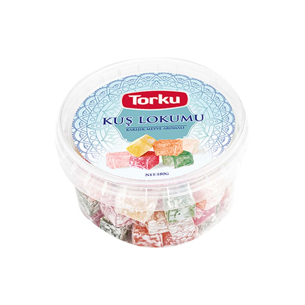 TORKU MEYVELI KUS LOKUMU 180 GR 12 PCS