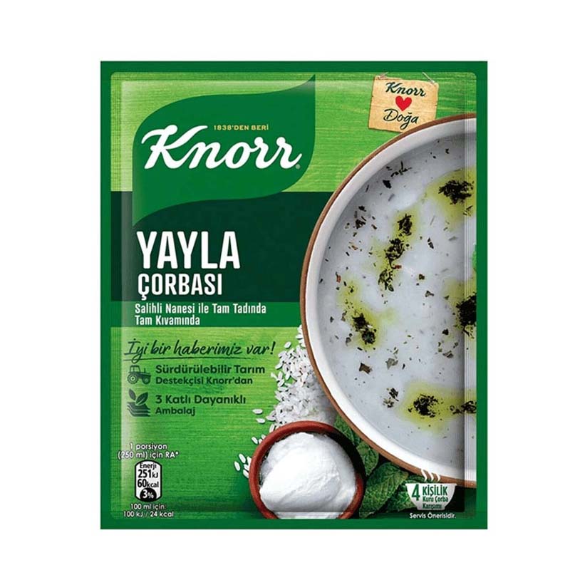 KNORR YAYLA SOUP 72 GR 12 PCS