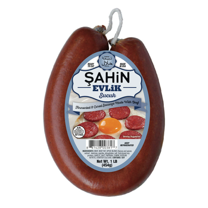 SAHIN EVLIK SUCUK 1LB 12 PCS