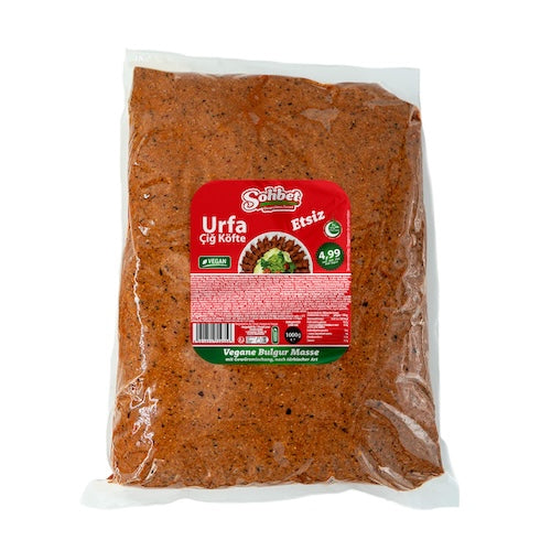 SOHBET VEGAN BULGUR SNACK MILD (URFA CIG KOFTE) 1 KG 6 PCS