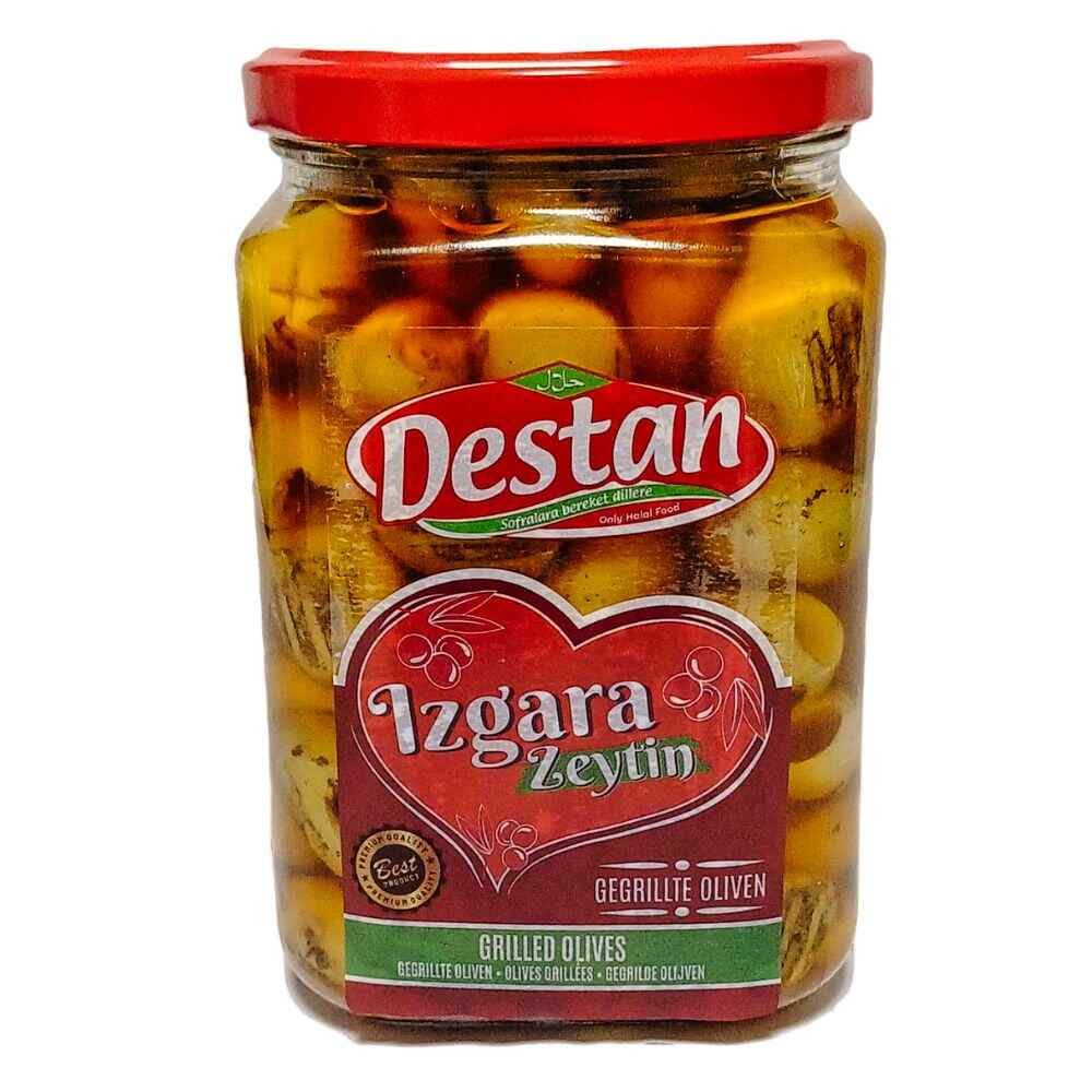 DESTAN GREEN OLIVES GRILLED (IZGARA) (L-M) 350GR 6 PCS