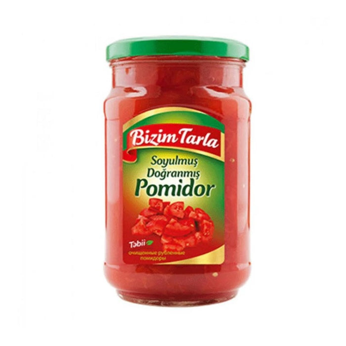 BIZIM TARLA CHOPPED TOMATOES (SOYULMUS DOGRANMIS) 640GR, PACK OF 12