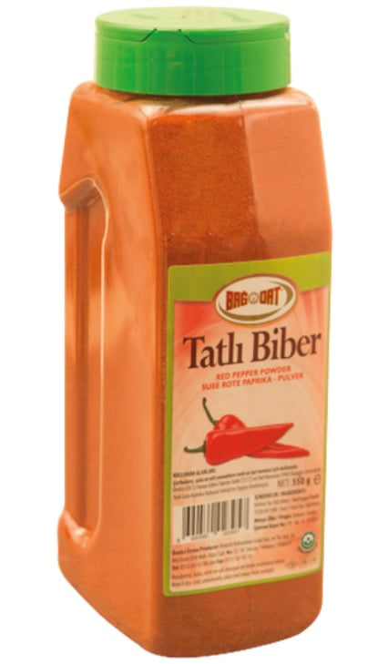 BAGDAT PAPRIKA POWDER (TATLI TOZ BIBER) PET 550 GR 6 PCS