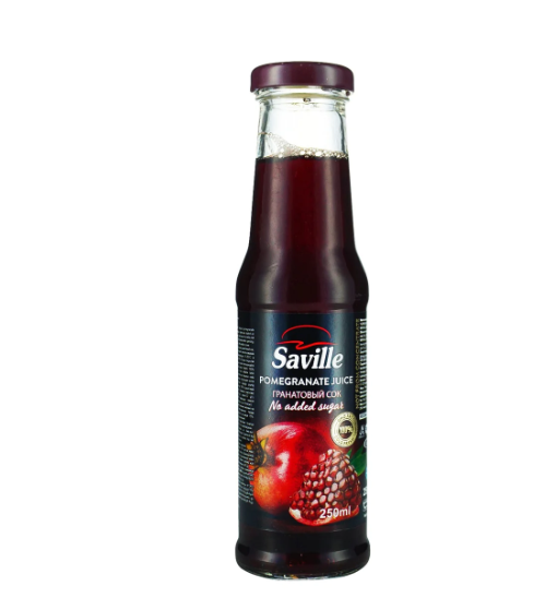 SAVILLE POMEGRANATE JUICE 250 ML 24 PCS