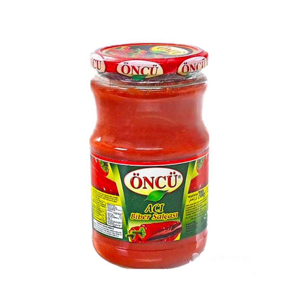 ONCU HOT PEPPER PASTE (ACI BIBER SALCASI) 700 GR 12 PCS