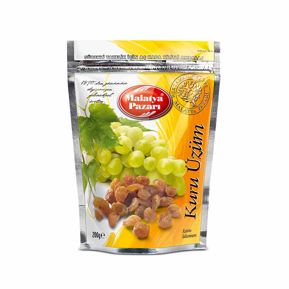MALATYA PAZARI RAISINS (KURU UZUM) 200 GR 8 PCS