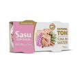 SASU CANNED TUNA IN WATER COMBO PACK 2 PCS, 140GR, PACK OF 12