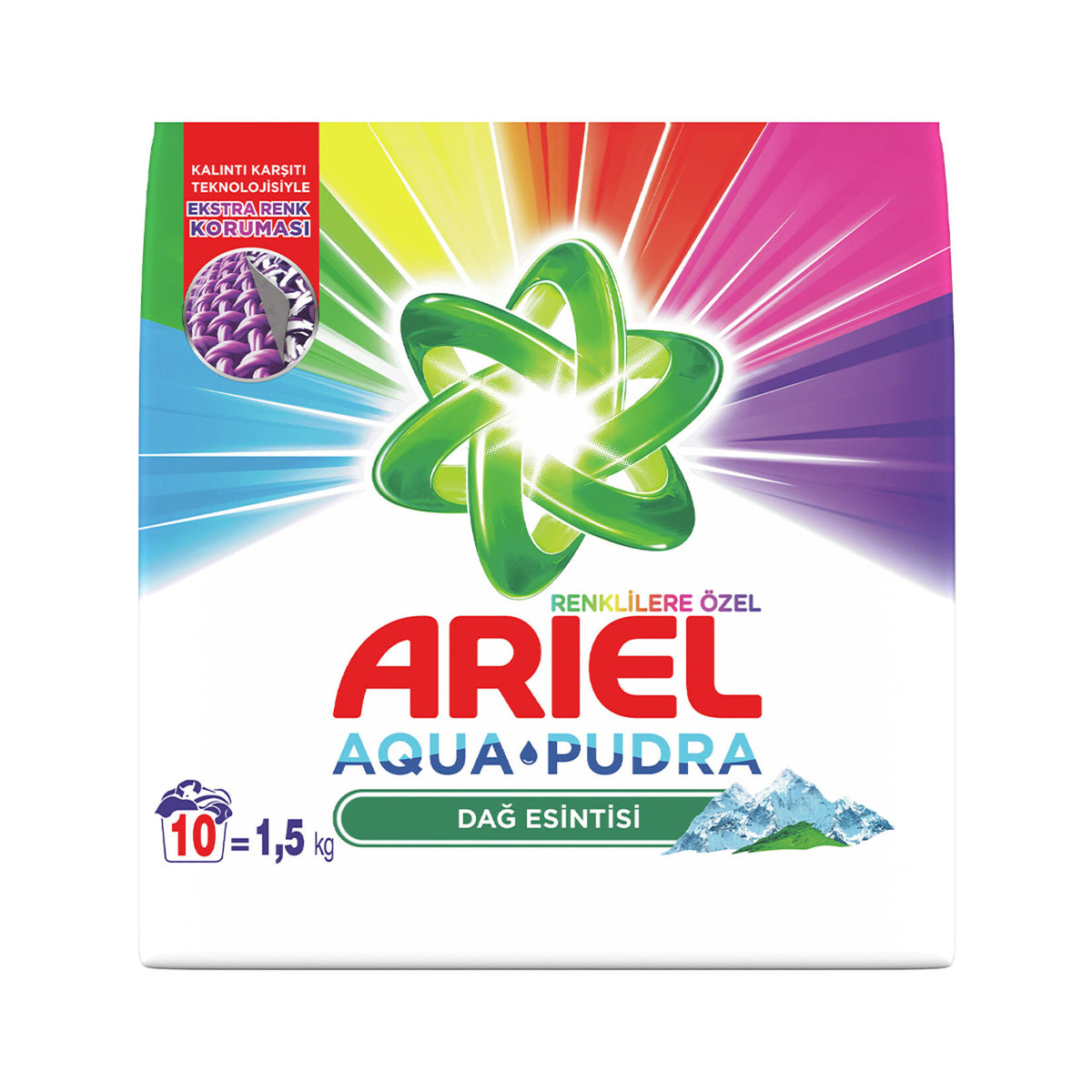 ARIEL MATIK AQUA COLOR 1.5 KG 10 PCS