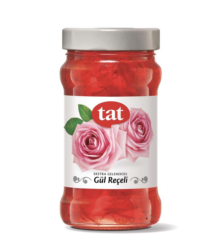 TAT EXTRA TRADITIONAL ROSE JAM (GELENEKSEL GUL RECELI) 380GR 12 PCS