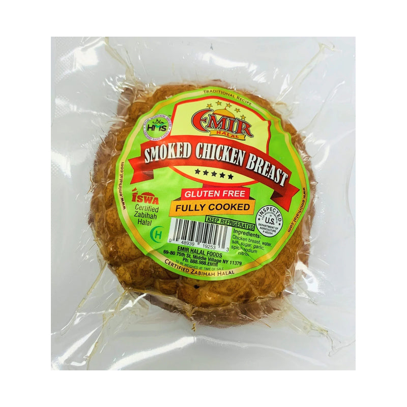 EMIR HALAL PREMIUM CHICKEN BREAST SMOKED (0.9-1.2 LB) 16 PCS