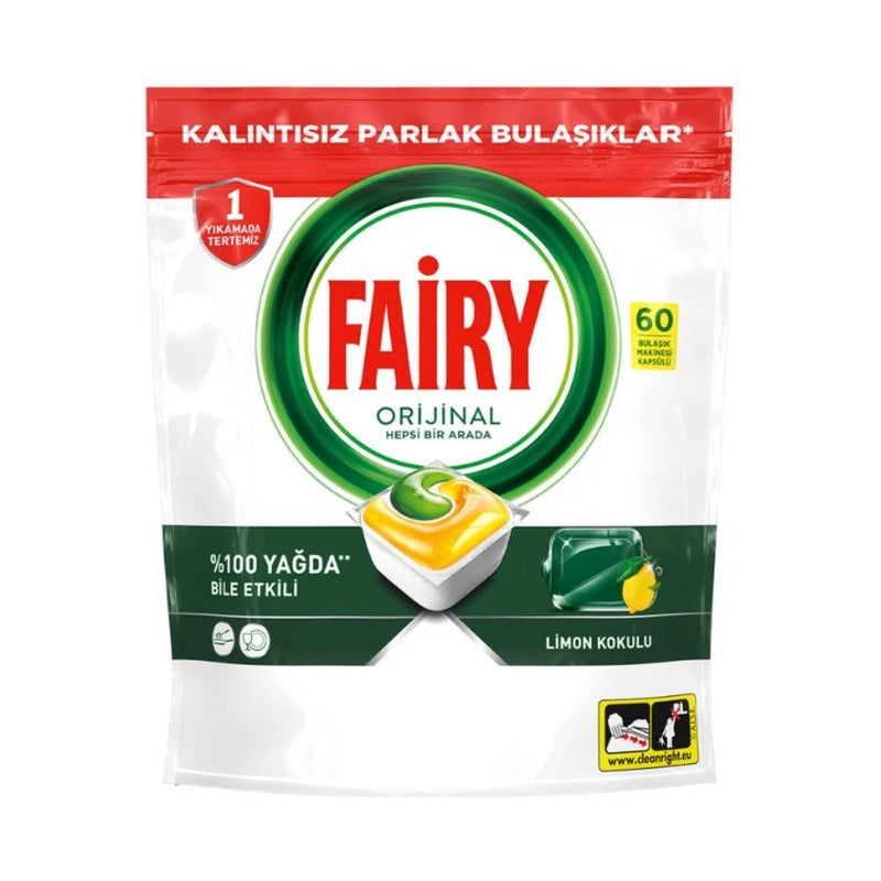 FAIRY ORIGINAL DISHWASHER TABLETS 60 CAPSULES 4 PCS