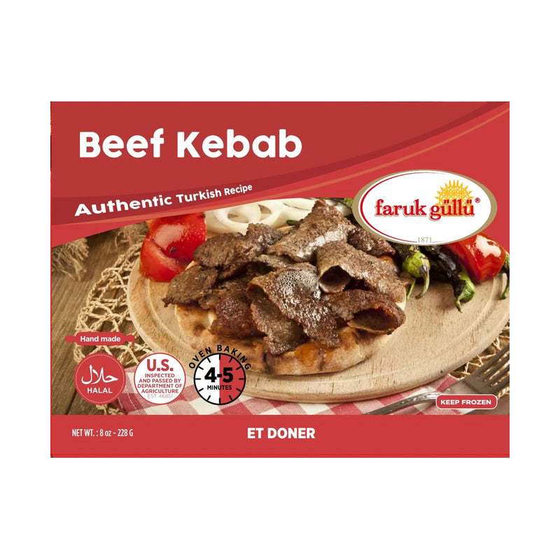 FARUK GULLU BEEF DONER 228 G 8 OZ 15 PCS