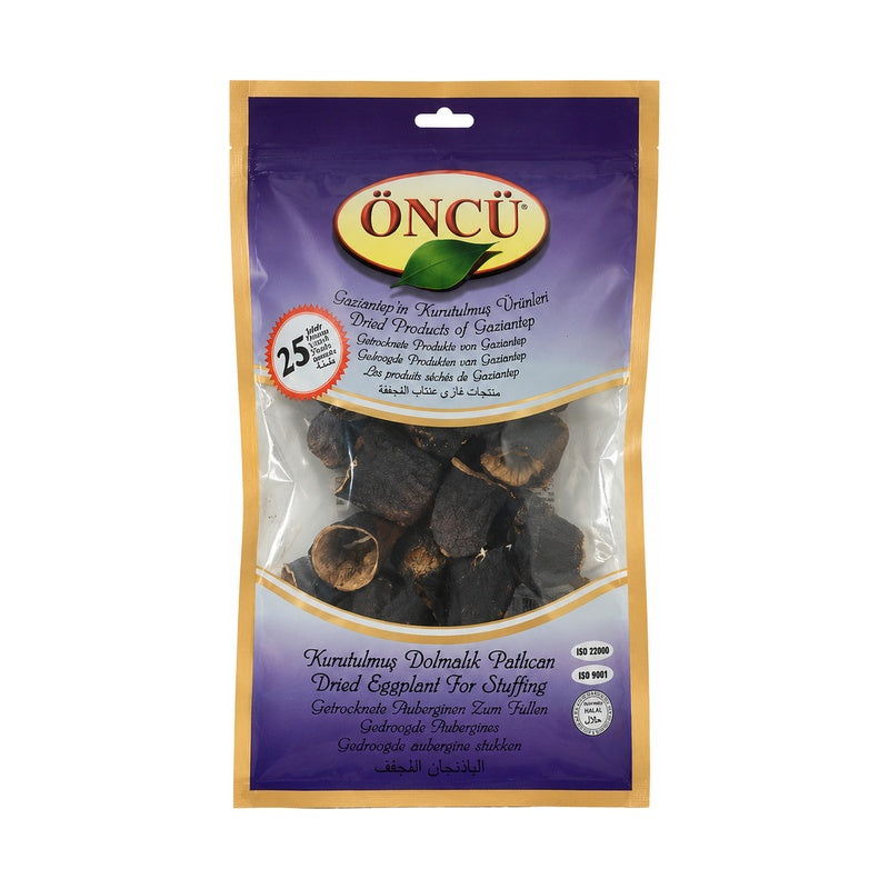 ONCU DRIED EGGPLANT FOR STUFFING (DOLMALIK PATLICAN KURUSU) 25 PCS, PACK OF 20