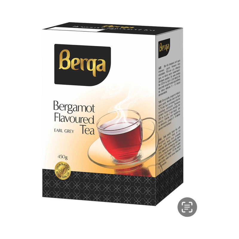 BERQA FLAVOURED EARL GREY 450 GR, PACK OF 15