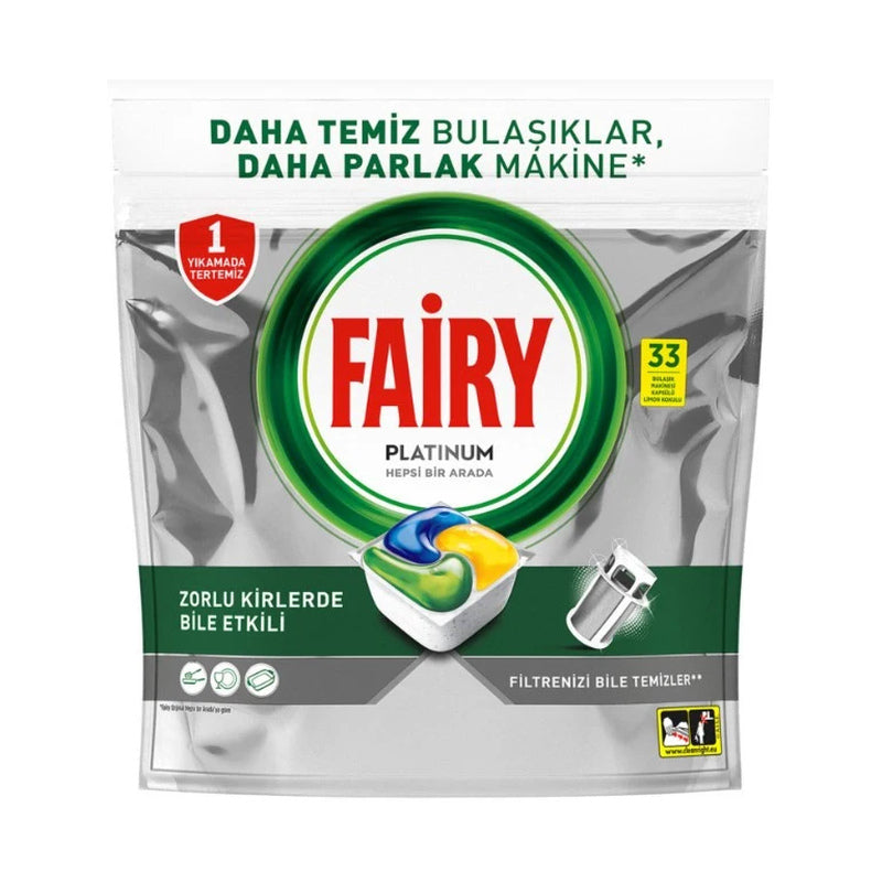 FAIRY PLATINUM DISHWASHER TABLETS 33 CAPSULES 5 PCS