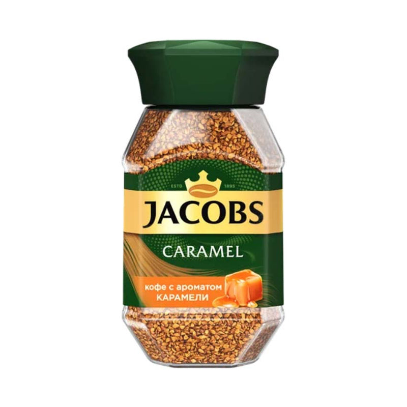 JACOBS COFFEE INSTANT CARAMEL 95 GR, PACK OF 6
