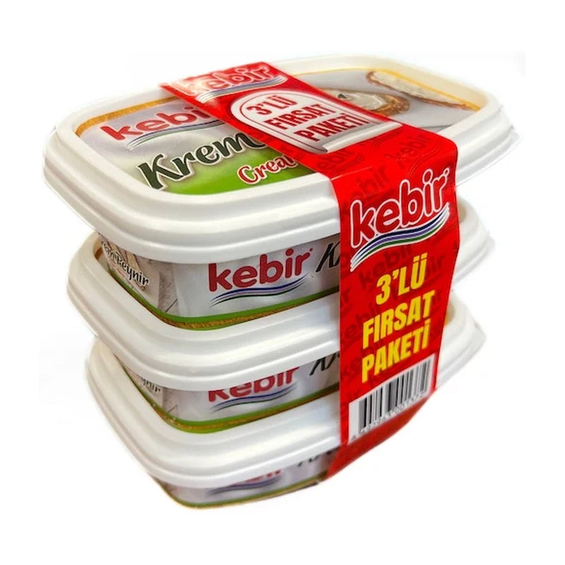 KEBIR CREAM CHEESE COMBO 3 PCS, 180 GR, PACK OF 6