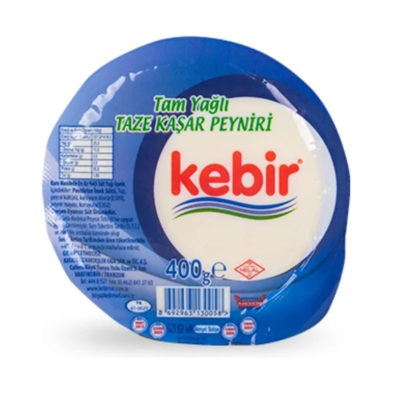 KEBIR ROUND (YUVARLAK) KASHKAVAL CHEESE 400 GR, PACK OF 18