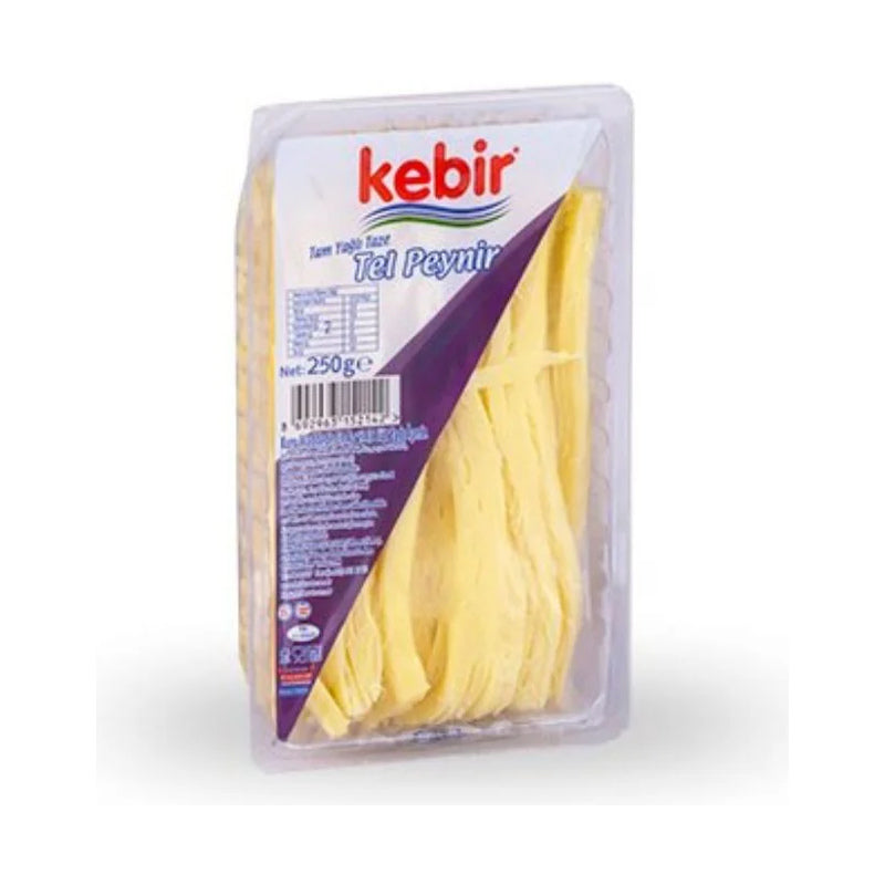 KEBIR FULL FAT FRESH STRING CHEESE (TEL PEYNIRI) 180 GR, PACK OF 12