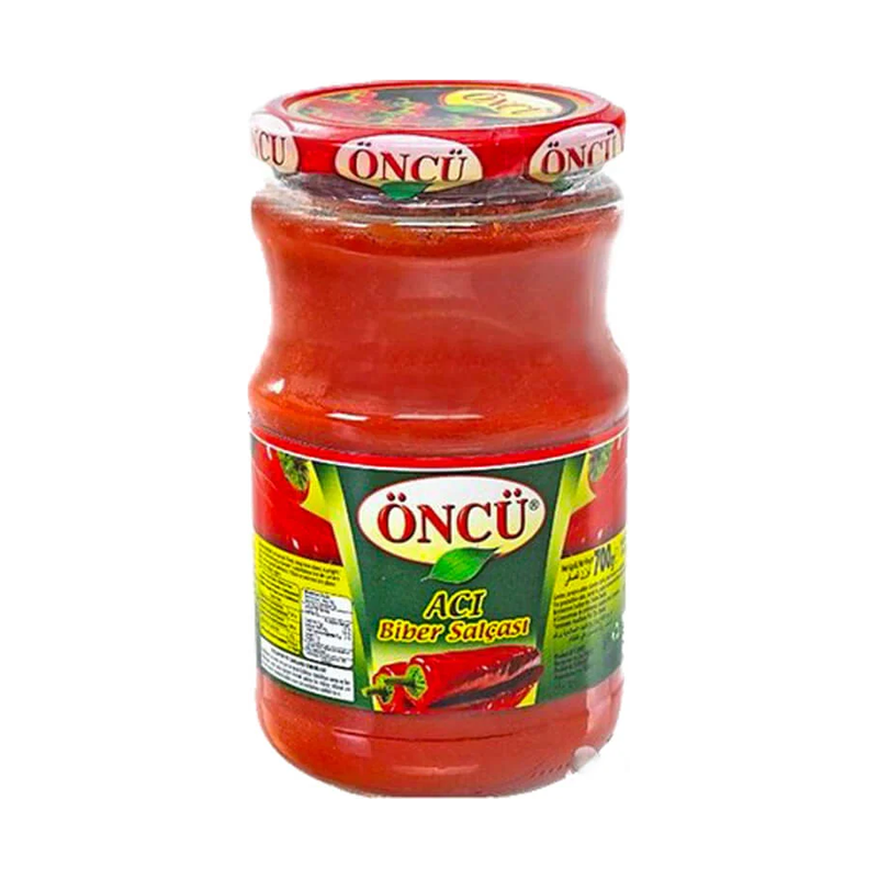 ONCU HOT PEPPER PASTE (ACI BIBER SALCASI) 700 GR 12 PCS