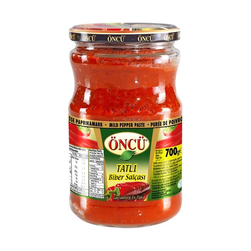 ONCU MILD PEPPER PASTE (TATLI BIBER SALCASI) 720 GR 12 PCS
