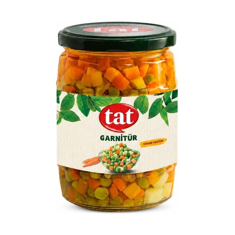 TAT PEA GARNISH (GARNITUR) GLASS JAR 550 GR, PACK OF 12
